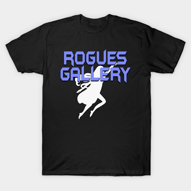 ROGUES GALLERY Female (White Silhouette) T-Shirt by Zombie Squad Clothing